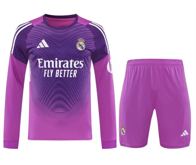 Real Madrid Mens Goalkeeper Long Sleeve Football Kit 2025-26