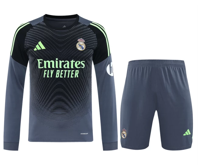 Real Madrid Adult Goalkeeper Long Sleeve Football Kit 2025-26