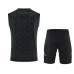 Real Madrid Adult Pre Match Sleeveless Black Football Kit 2025-26