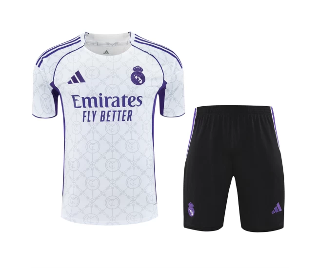 Real Madrid Adult Pre Match White Football Kit 2025-26