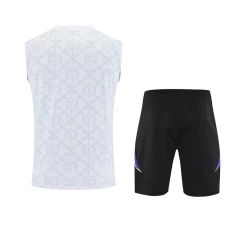 Real Madrid Adult White Sleeveless Football Kit 2025-26