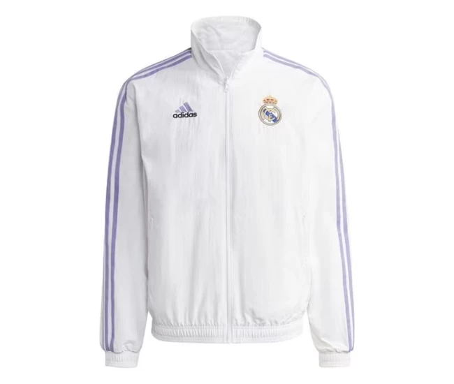 Real Madrid Mens Anthem Reversible Football Jacket 2023-24