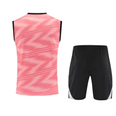 Real Madrid Mens Pre Match Sleeveless Red Football Kit 2025-26