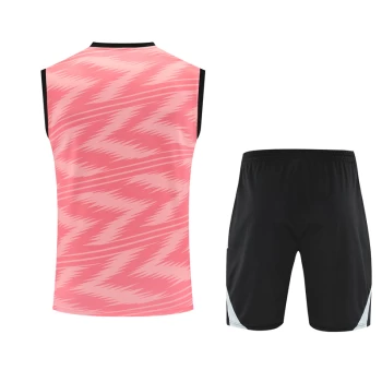 Real Madrid Mens Pre Match Sleeveless Red Football Kit 2025-26