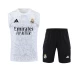 Real Madrid Mens Pre Match Sleeveless Football Kit 2024-25