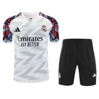 Real Madrid Mens Pre Match White Football Training Kit 2025-26
