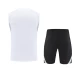 Real Madrid Mens Pre Match White Sleeveless Kit 2025-26