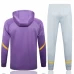 Real Madrid Purple Hooded Presentation Football Tracksuit 2024-25