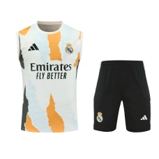 Real Madrid Mens Warm Up Sleeve Football Kit 2024-25