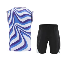 Real Madrid Mens Warm Up Sleeveless Training Football Kit 2025-26