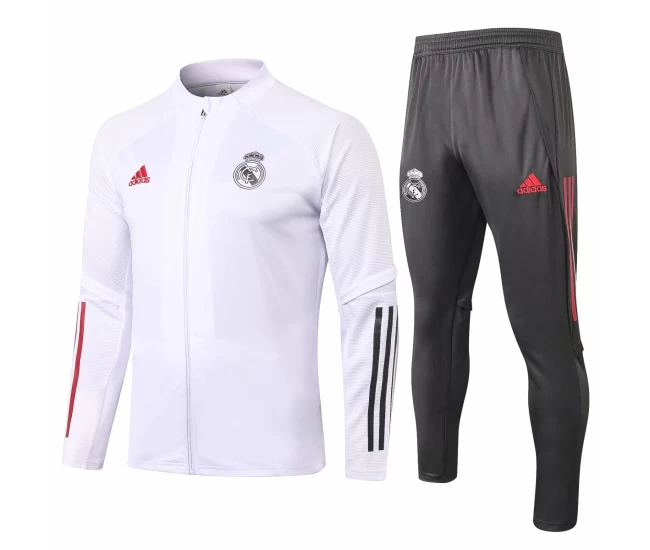 Real Madrid Presentation Football White Tracksuit 2020