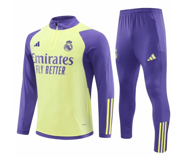 Real Madrid Purple Training Technical Football Tracksuit 2023-24