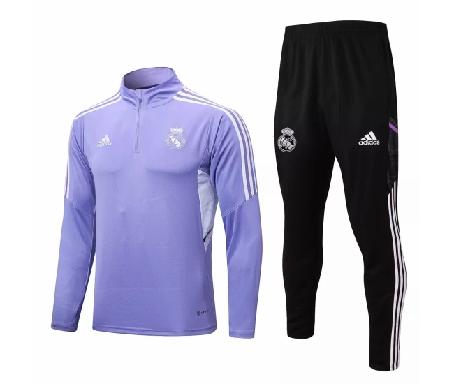 Real Madrid Purple Technical Training Football Tracksuit 2022-23