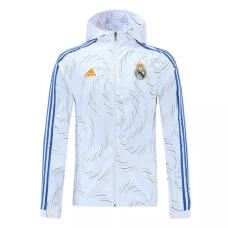 Real Madrid Training All Weather Football Jacket 2021 White