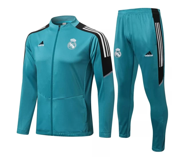 Real Madrid Green Training Presentation Football Tracksuit 2021-22