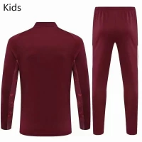 Real Madrid Training Soccer Tracksuit Maroon Kids 2020 2021