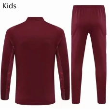 Real Madrid Training Soccer Tracksuit Maroon Kids 2020 2021