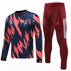 Real Madrid Training Soccer Tracksuit Navy Pink 2020 2021
