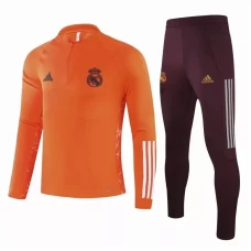 Real Madrid Training Soccer Tracksuit Orange 2020 2021