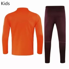 Real Madrid Training Soccer Tracksuit Orange Kids 2020 2021