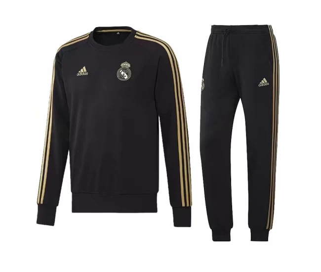 Real Madrid Training Sweat Football Black Tracksuit 2019/20