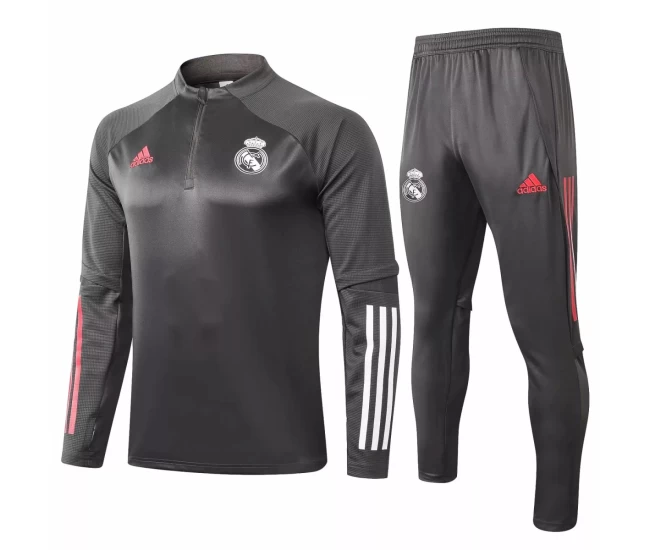 Real Madrid Training Sweat Football Black Tracksuit 2020