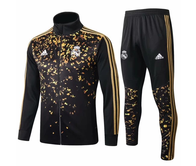 Real Madrid Training Technical Football Black Tracksuit 2019/20