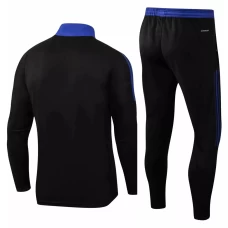 Real Madrid Training Technical Football Black Blue Tracksuit 2021