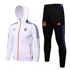 Real Madrid White Hooded Presentation Football Tracksuit 2021-22