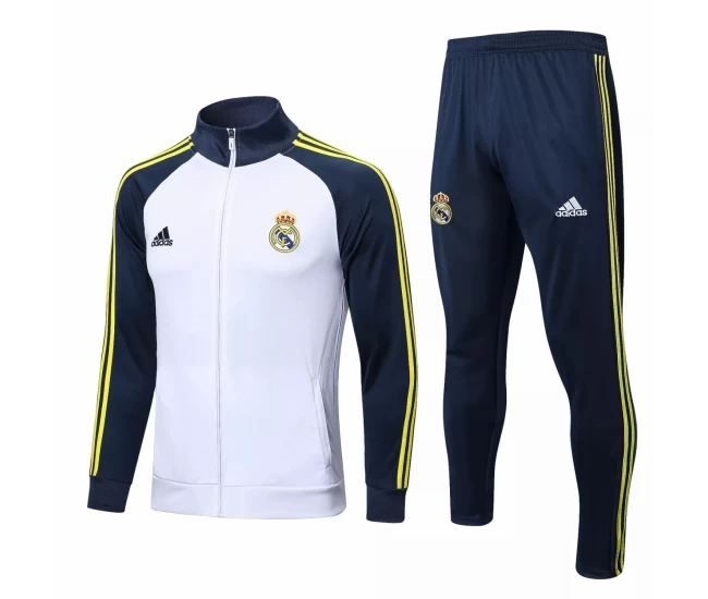 Real Madrid White Training Presentation Football Tracksuit 2022-23