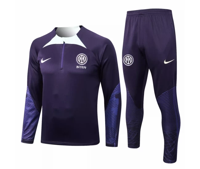 Inter Milan Purple Training Technical Football Tracksuit 2022-23