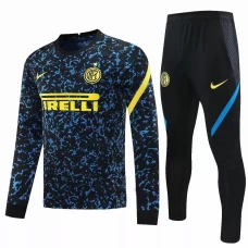 Inter Milan Soccer Training Technical Tracksuit Blue 2020 2021