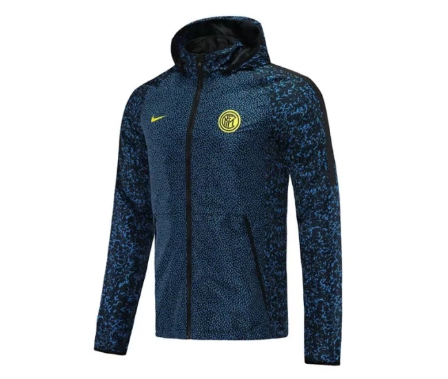 Inter Hooded Windrunner Football Jacket 2021