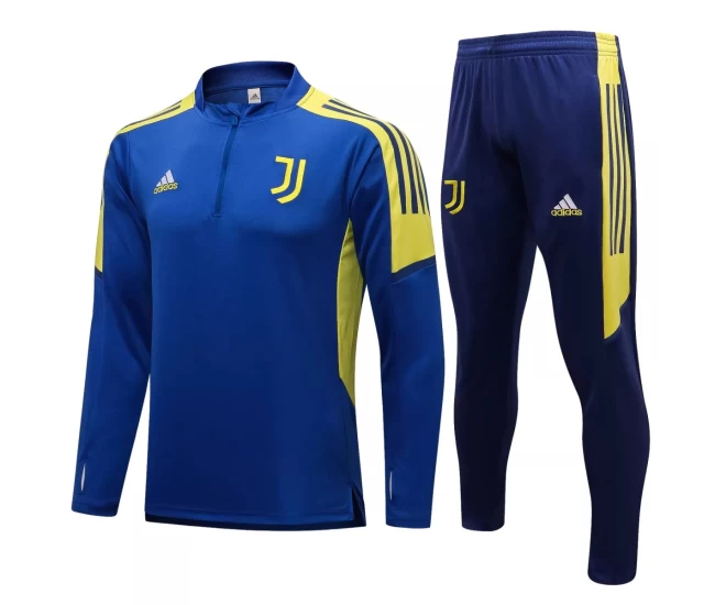 Juventus Blue Training Technical Football Tracksuit 2021-22