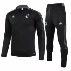 Juventus Core Black Technical Training Football Tracksuit 2021-22