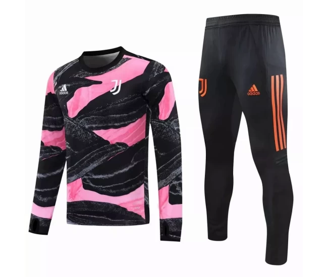 Juventus Soccer Technical Training Black Pink Tracksuit 2020 2021