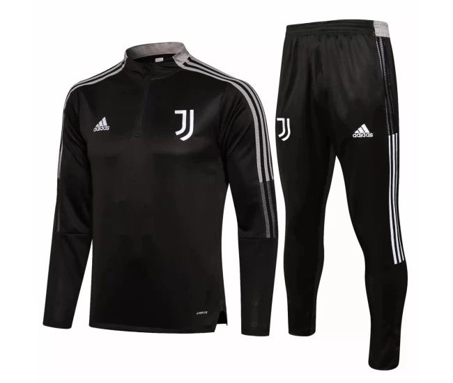 Juventus Training Technical Football Tracksuit Black 2021-22