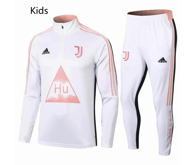 Juventus Training Soccer Tracksuit Human Race White Kids 2021