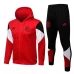 AC Milan Red Hooded Presentation Football Tracksuit 2021-22