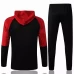 AC Milan Training Hooded Presentation Soccer Tracksuit Black 2021