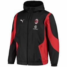 AC Milan Mens Pre Match Anthem Football Jacket 2023-24