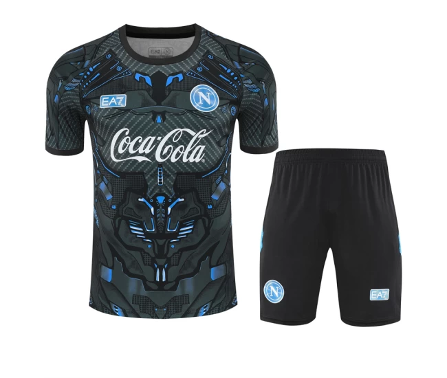 SSC Napoli Mens Ebony Training Football Kit 2025-26