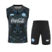 SSC Napoli Mens Ebony Training Sleeveless Football Kit 2025-26