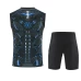 SSC Napoli Mens Ebony Training Sleeveless Football Kit 2025-26
