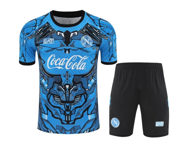 SSC Napoli Mens Sky Blue Training Football Kit 2025-26
