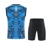 SSC Napoli Mens Sky Blue Training Sleeveless Football Kit 2025-26