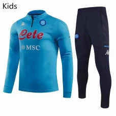 SSC Napoli Training Technical Football Tracksuit Blue Kids 2020