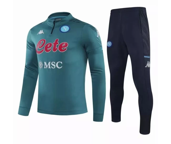 SSC Napoli Training Technical Football Tracksuit Green 2020