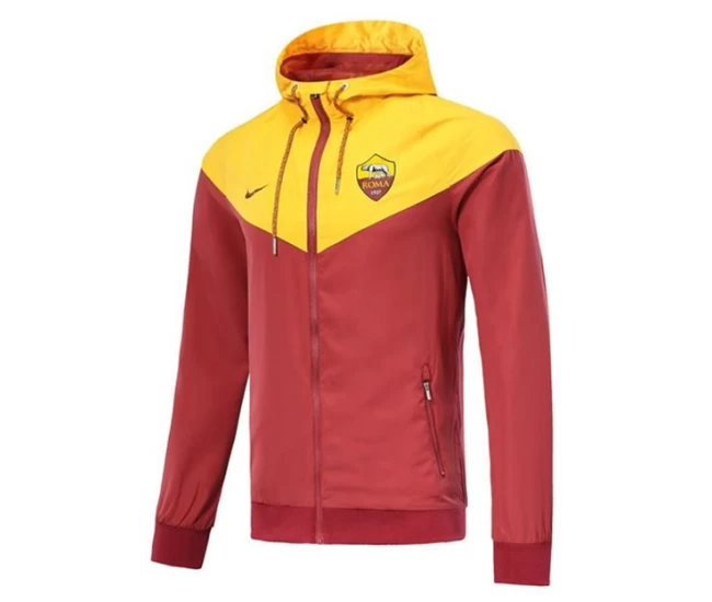 AS ROMA YELLOW WINDRUNNER JACKET 2018/19