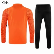 AS Roma Training technical Football tracksuit Yellow Kids 2020 2021